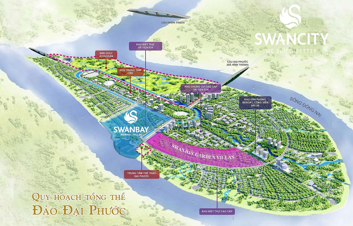 Mặt bằng tổng thể dự án SwanBay